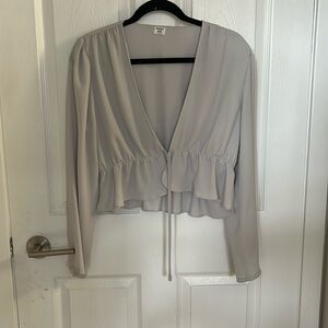 Sunday Best Tie Blouse